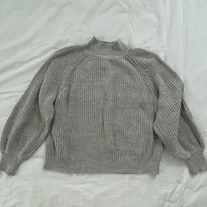 Gap Women’s Grey Mockneck Sweater - L